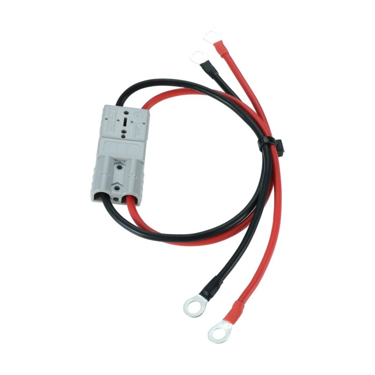 Construction close-up of Anderson Connector Ring-Terminal Breakout Harness