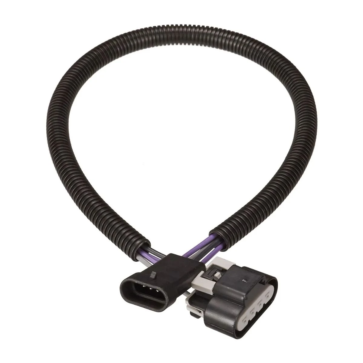 Construction close-up of Fuel Pump Dual Rectangular Plug Corrugated-Conduit Harness