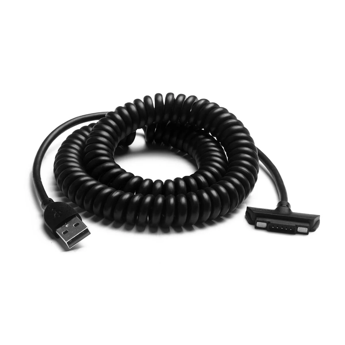 Magnetic USB Coiled Data Cable