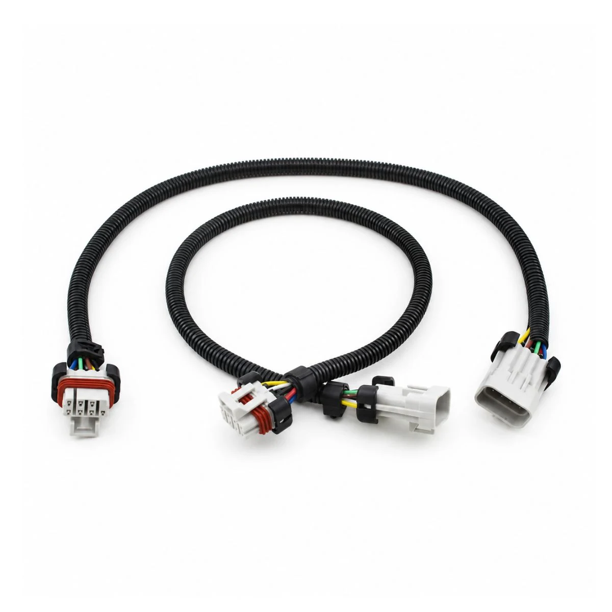 Construction close-up of LS Ignition Coil Dual-Connector Extension Harness 2-Piece Set