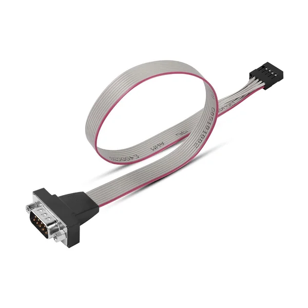 DB9 Socket to IDC 10-Pin Terminated Ribbon Cable