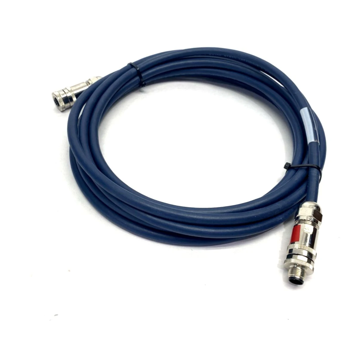 Construction close-up of M12 5-Pin Double-Ended Control Cable