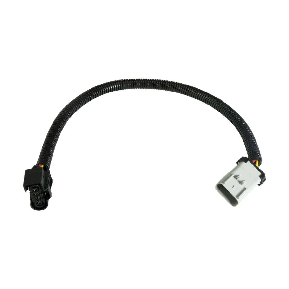 Turbo actuator connector lead with protected cable routing