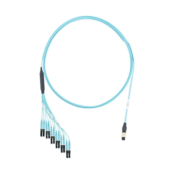 MPO to Multi-Way LC Branch Fiber Assembly