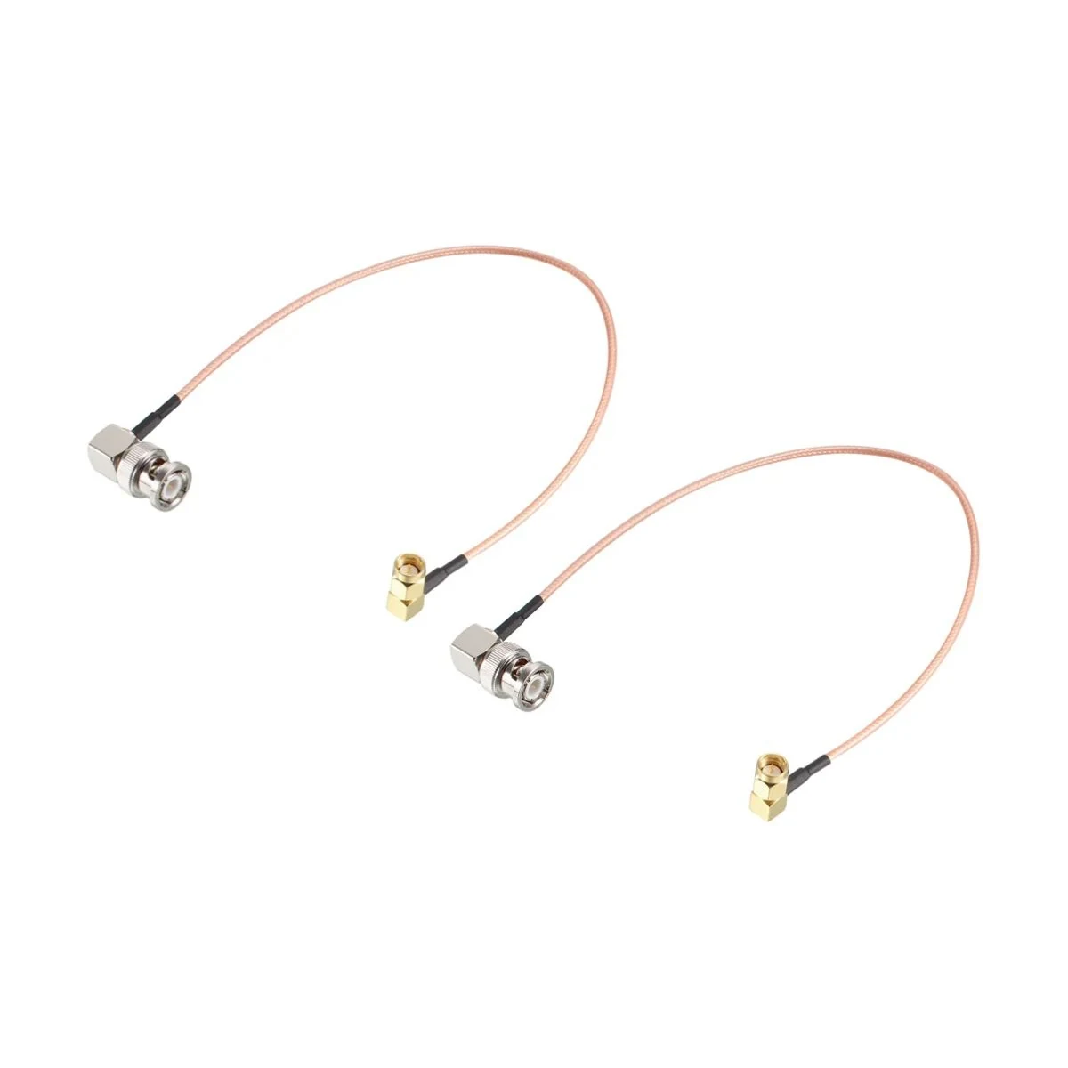 BNC Right-Angle to SMA Right-Angle Coaxial Cable Set