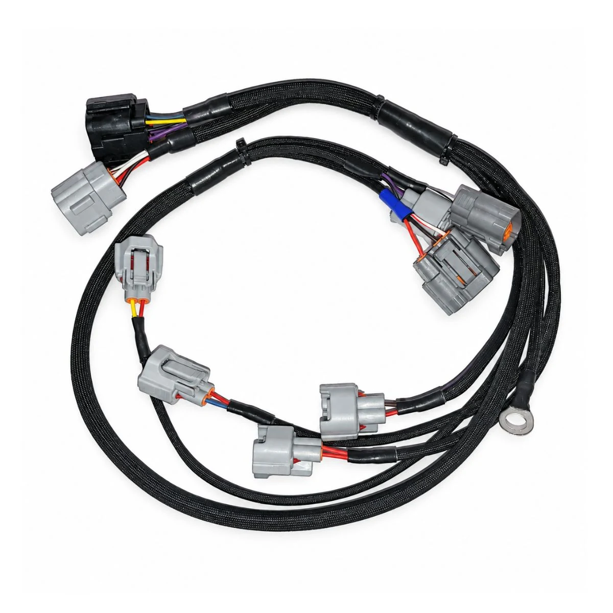 Construction close-up of Fuel Injector Multi-Plug Engine Branch Harness