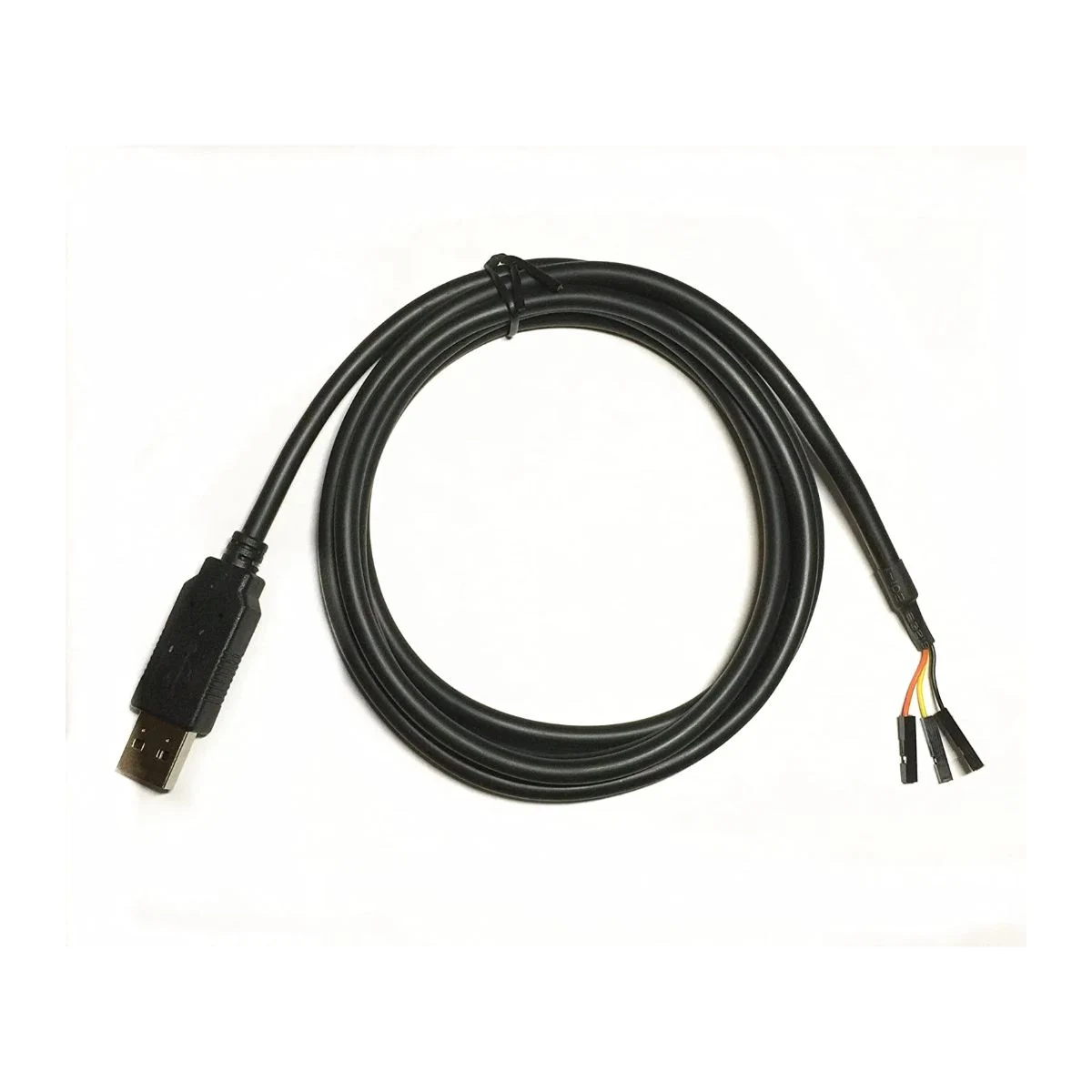 Construction close-up of USB to 4-Core Flying Leads Harness