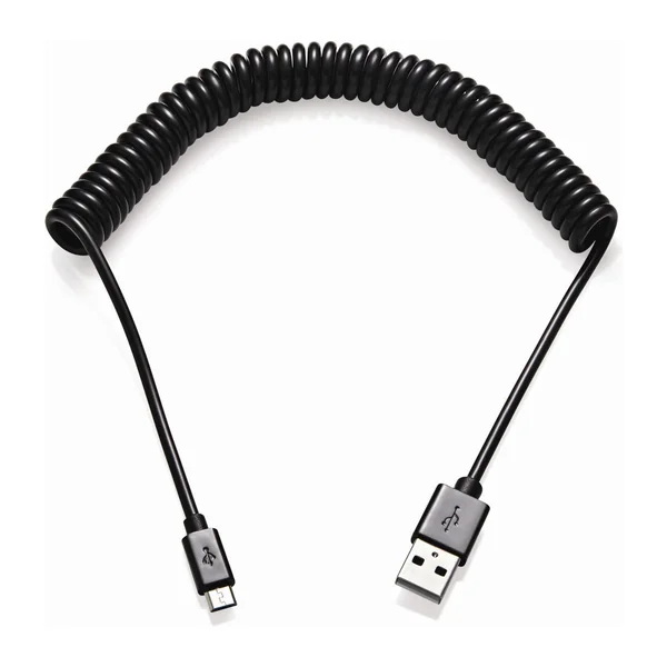 USB-A to Micro-USB Coiled Cable