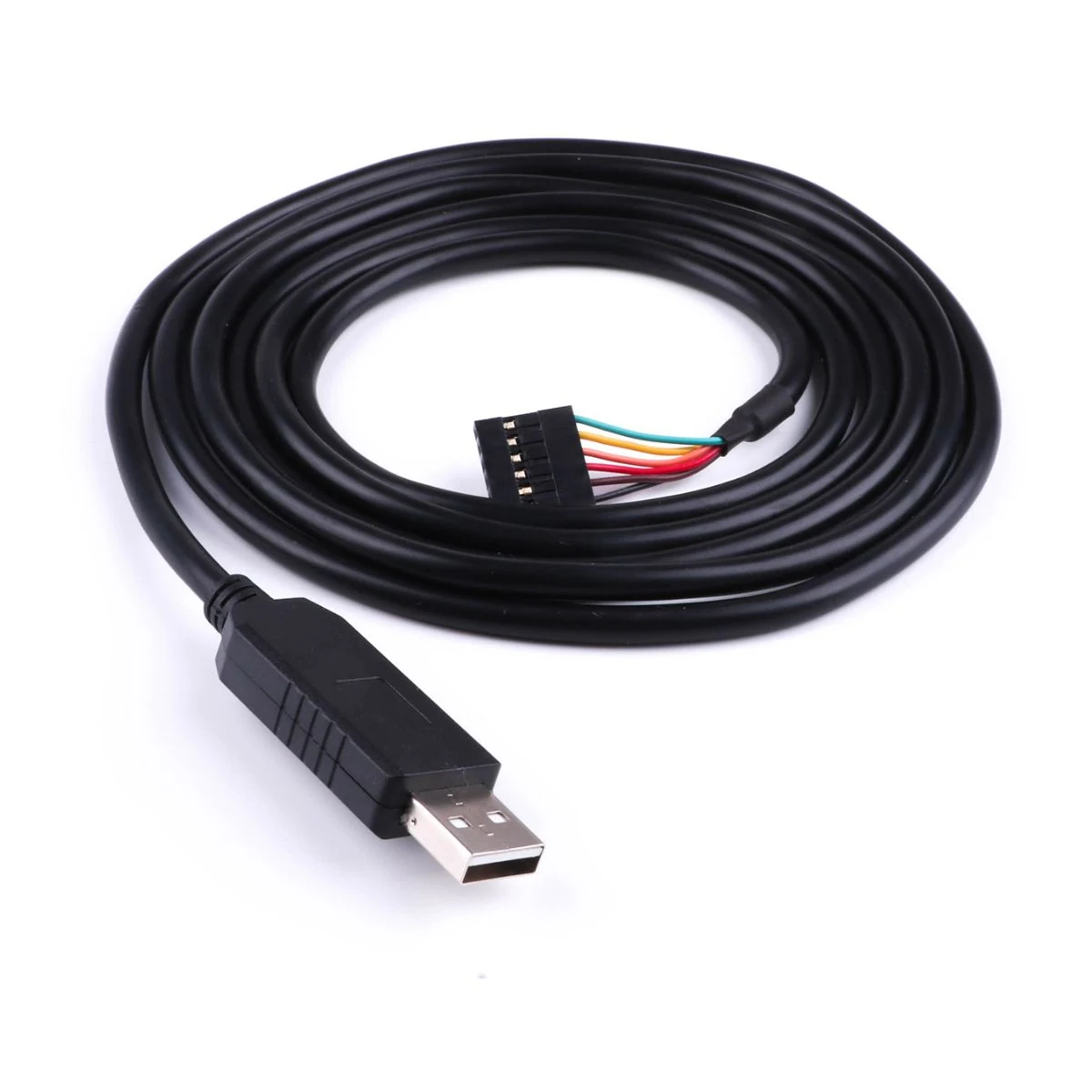 Construction close-up of TTL-232R Series USB to 6-Pin Serial Harness