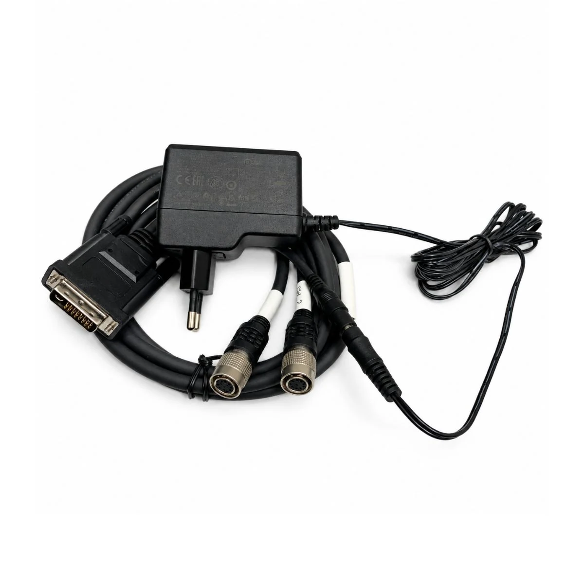 HR10A-10P-12S DVI to Dual Circular Connectors Power Harness