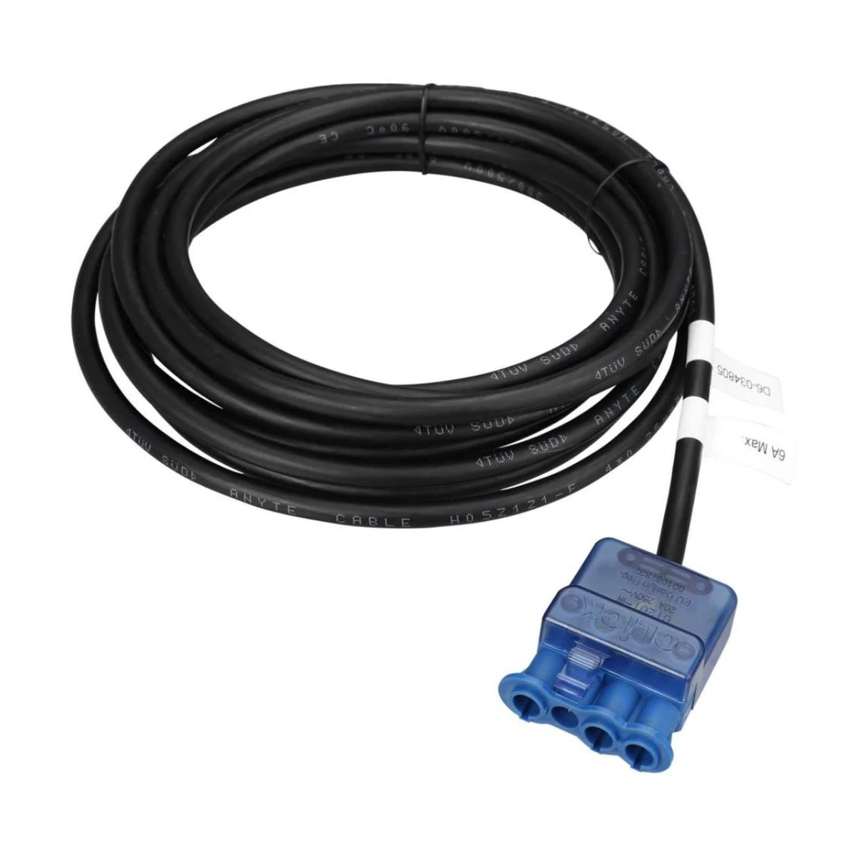 Construction close-up of 4-Pin Plug Power Cable