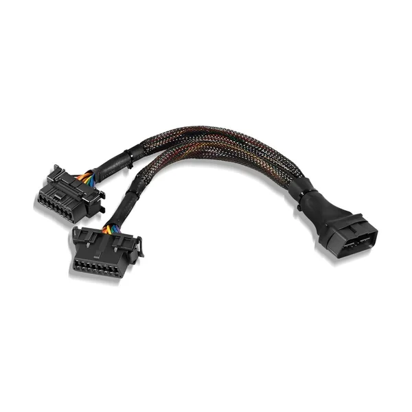 OBD-II Braided Sleeve 3-Port Y-Branch Harness
