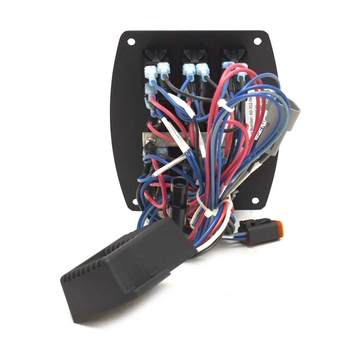 Construction close-up of Marine Lighting Switch Panel Harness