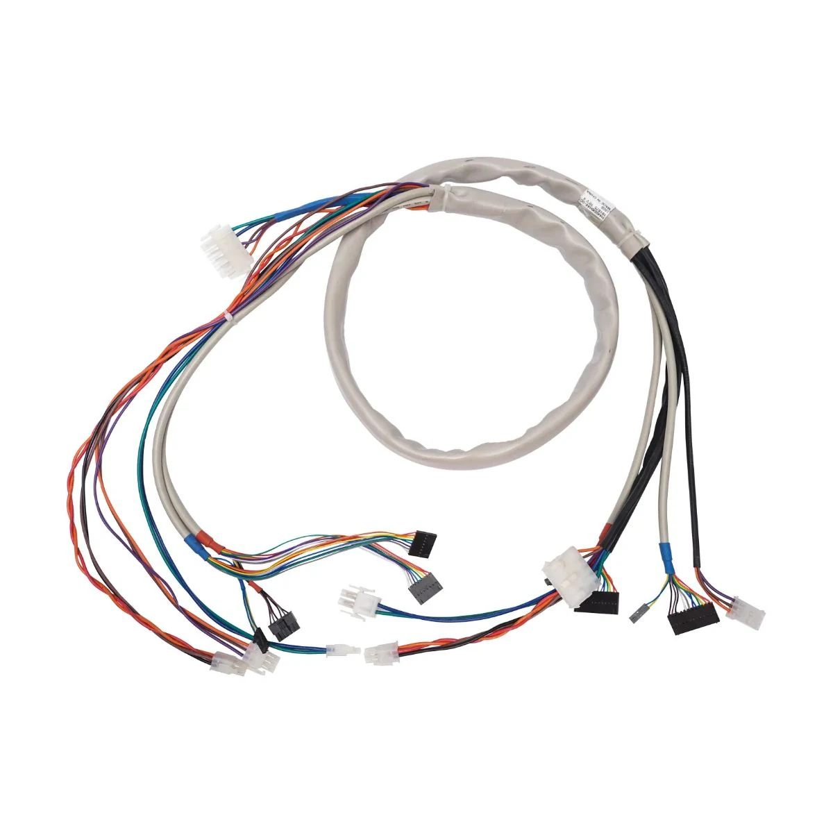 Construction close-up of Round-Sheathed Multi-Branch Sensor Harness