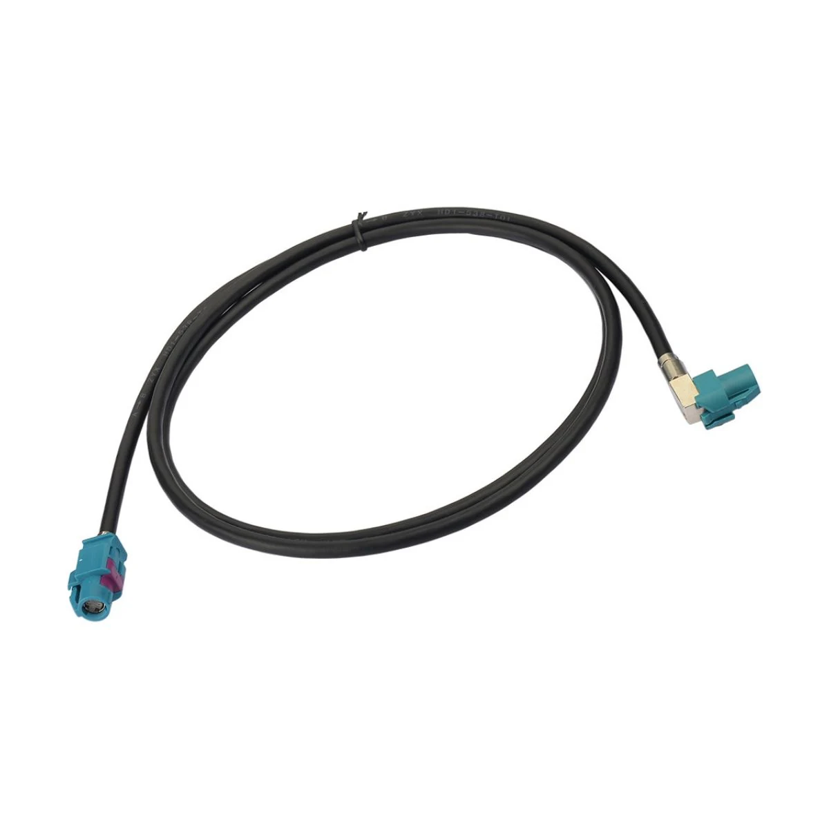 Construction close-up of HSD-LVDS Right-Angle to Straight Display Harness