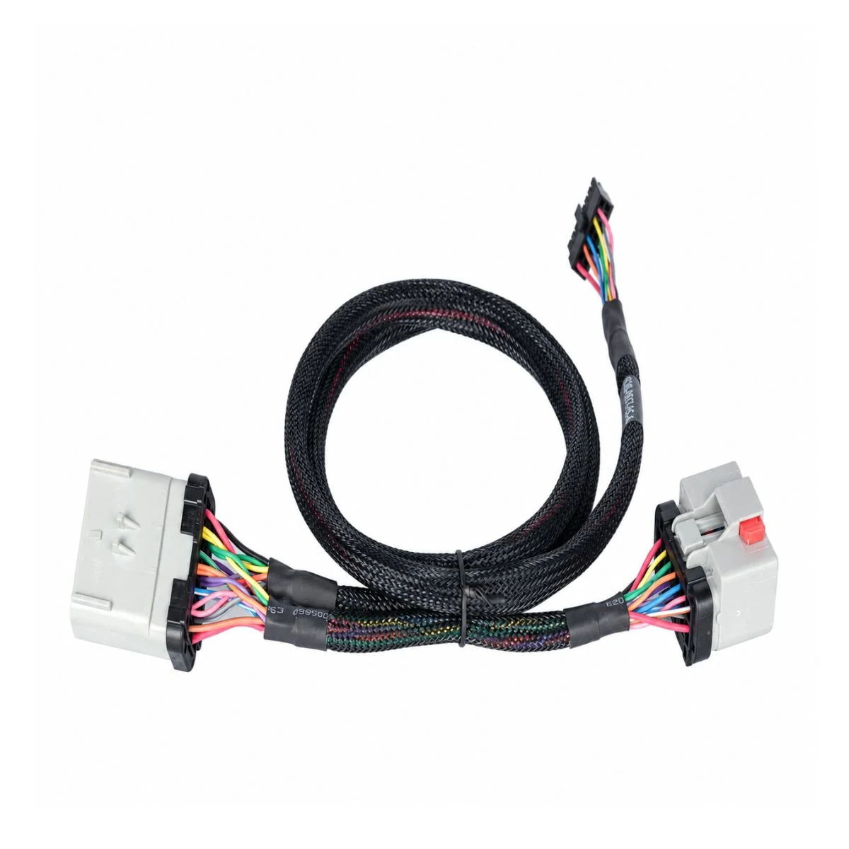 Construction close-up of RP1226 14-Pin Vehicle Tracking Dual Main Plugs Branch Harness