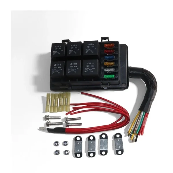 Bracket-Mounted Relay Box Multi-Terminal Harness