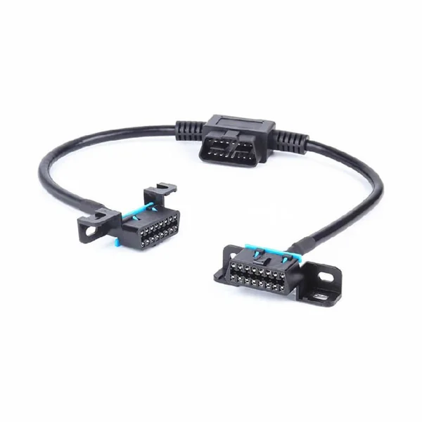 OBD-II Dual Mounting-Point T-Branch Diagnostic Adapter Harness