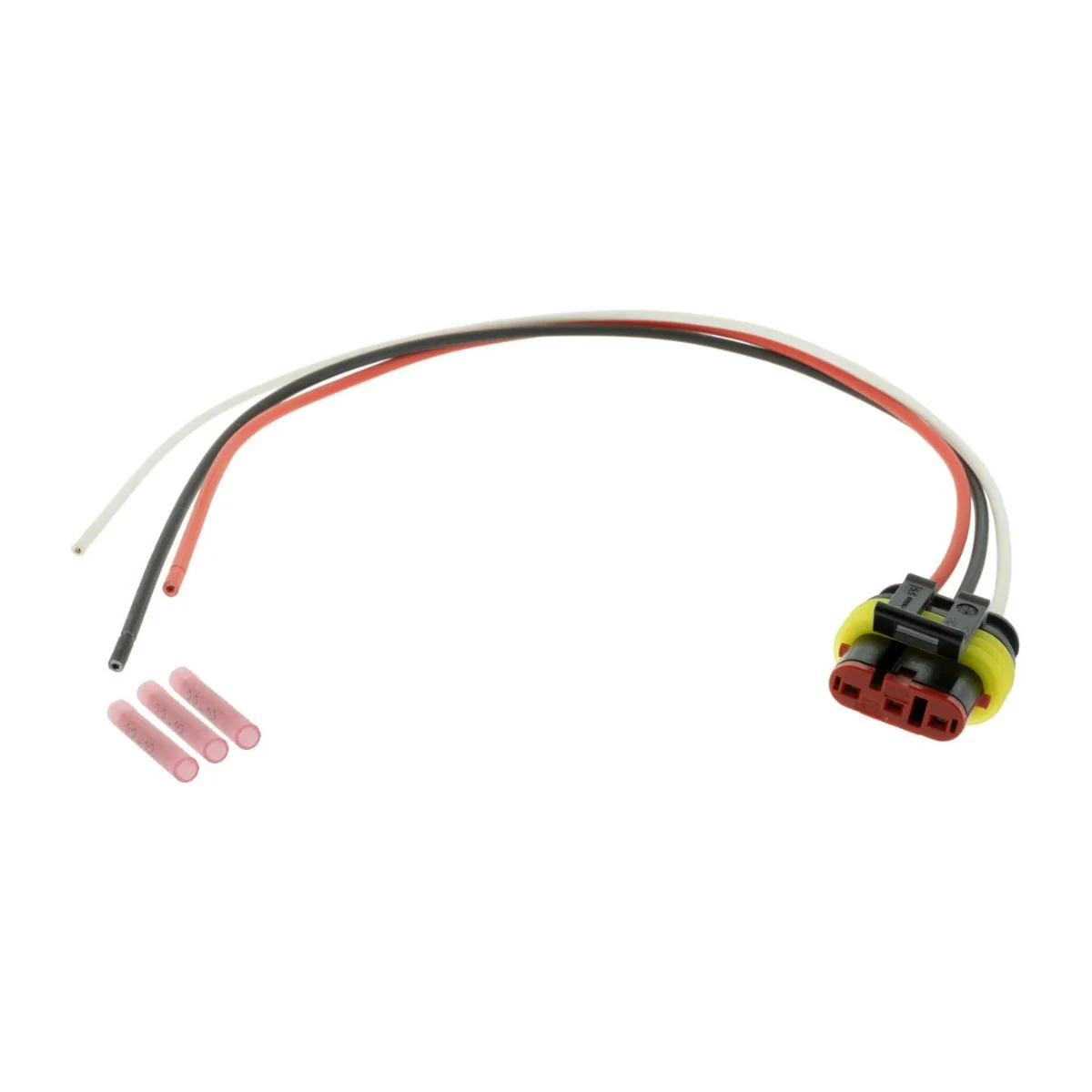 Construction close-up of 282087-1 3-Pin Automotive Pigtail