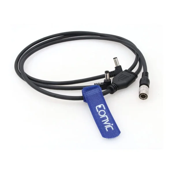 4-Pin Circular Connector to 2-Way DC Plug Harness
