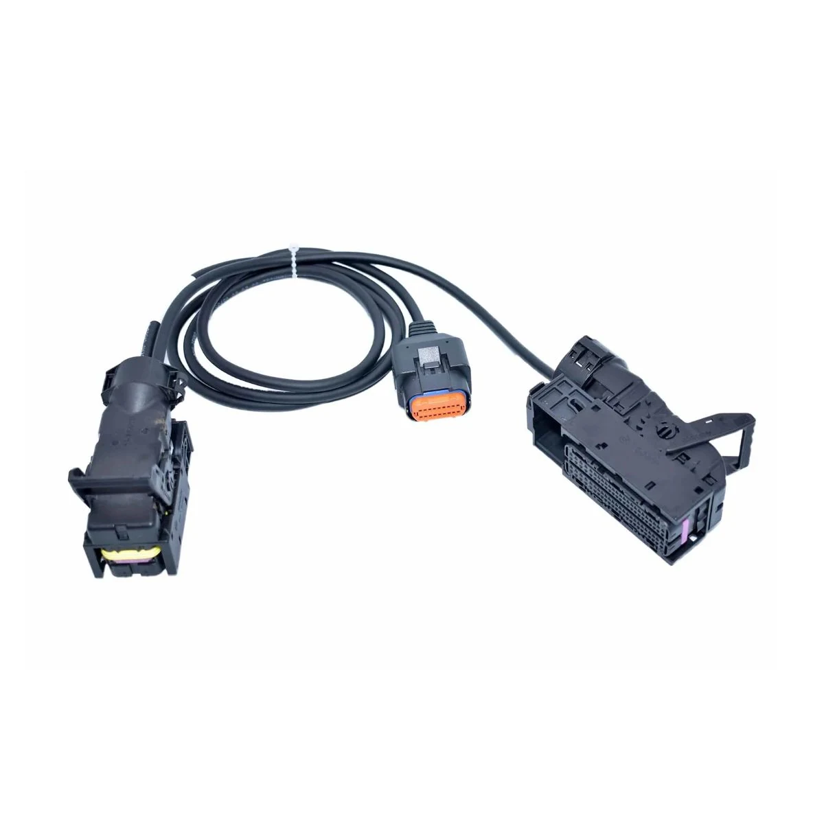 Construction close-up of EDC17CV42 ECU Rectangular Plug Test Harness