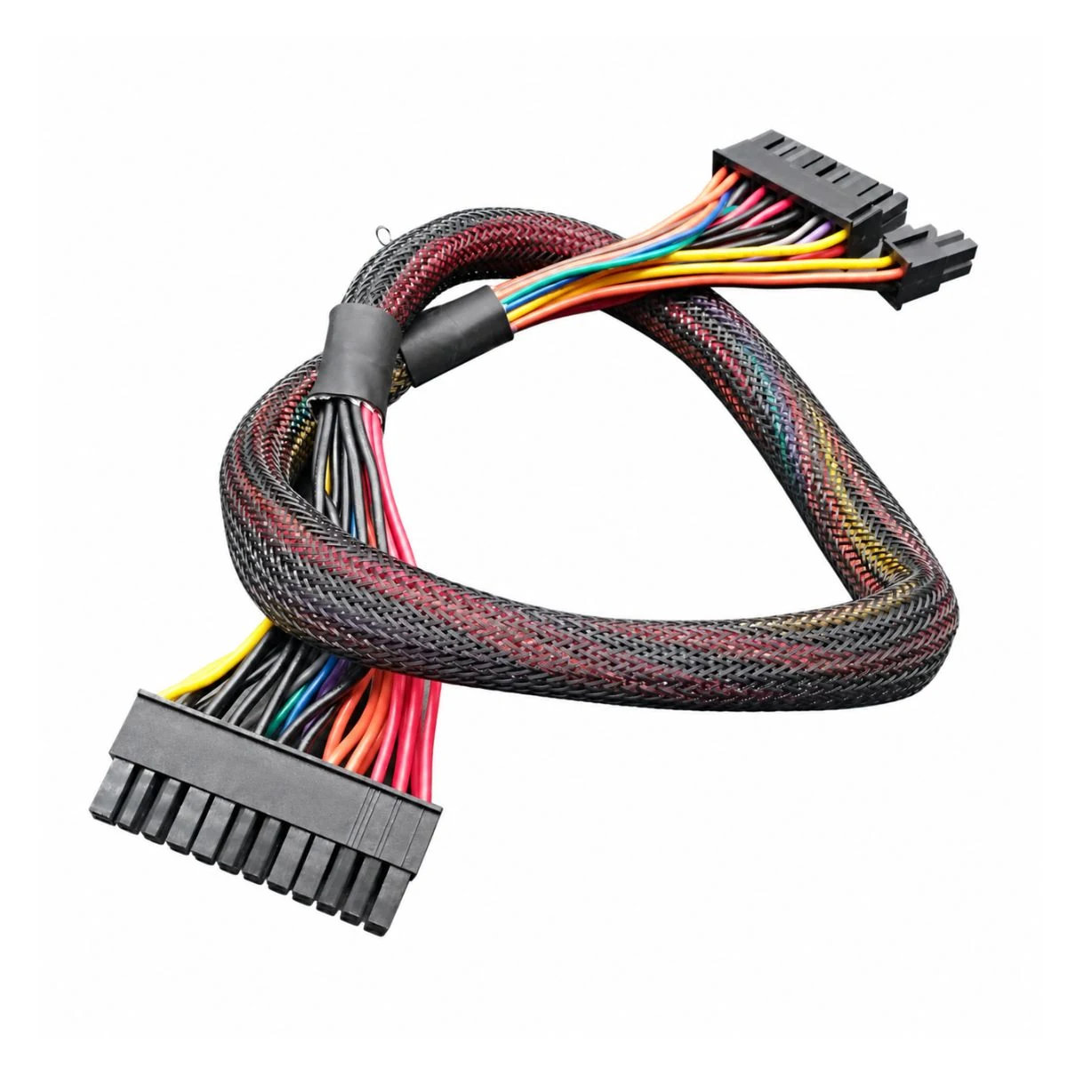 Construction close-up of 24-Pin ATX Motherboard Power Extension Harness