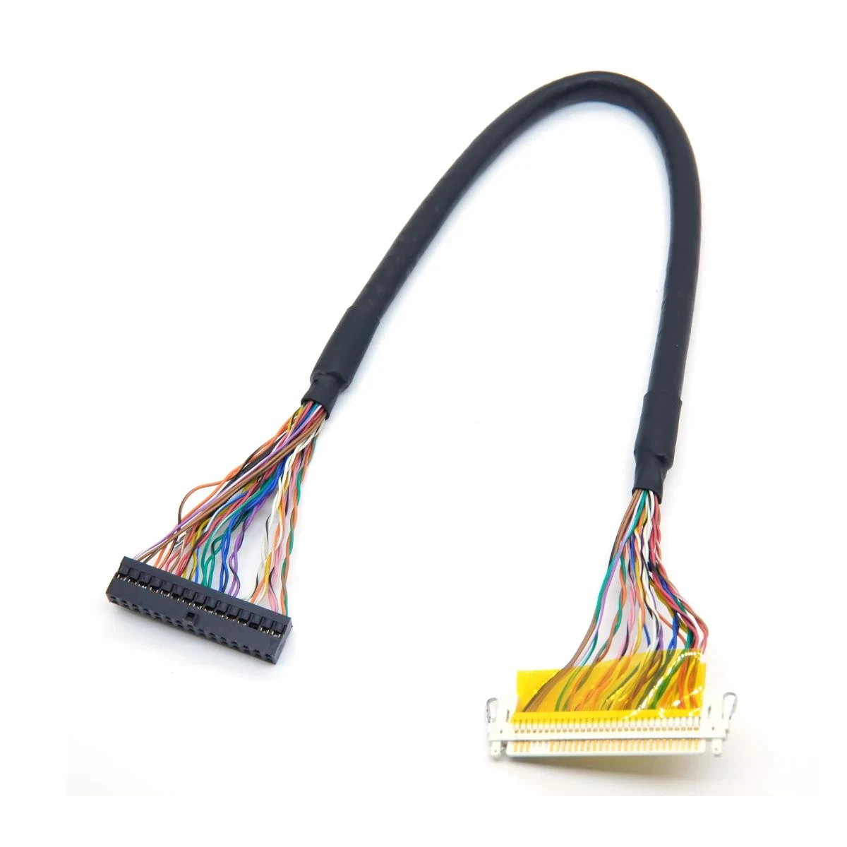 Multi-Pin Connector to Dual-Row Socket Display Cable