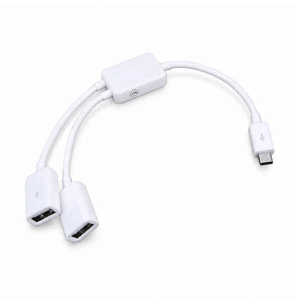 Micro-USB OTG 2-Way USB Branch Harness
