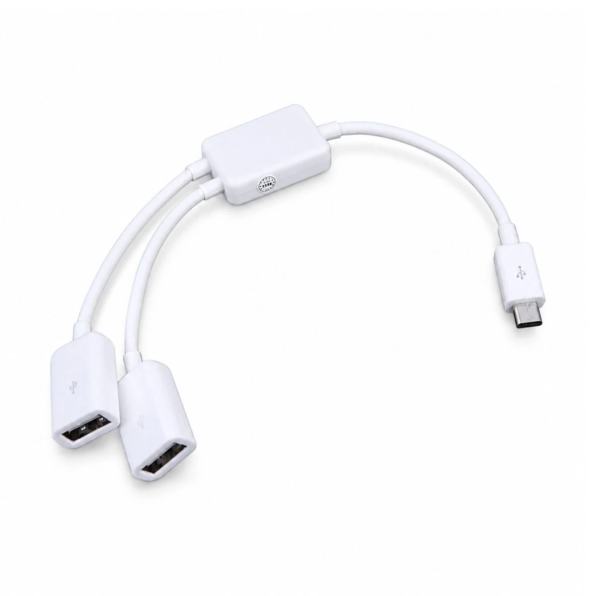 Micro-USB OTG 2-Way USB Branch Harness