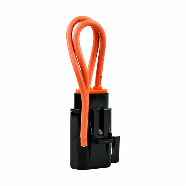 Water-resistant fuse holder with orange wire leads