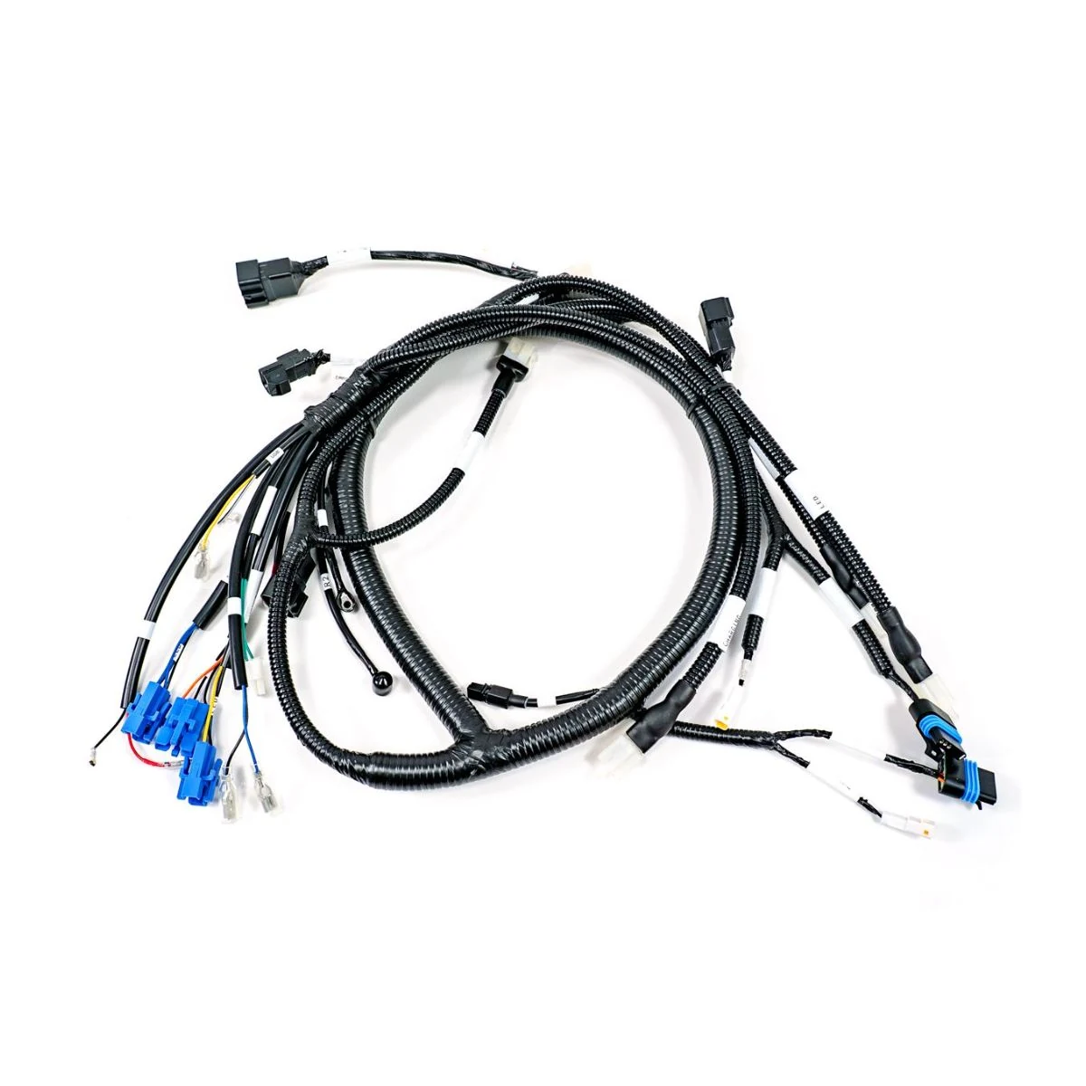 Blue Connector Multi-Branch Equipment Harness