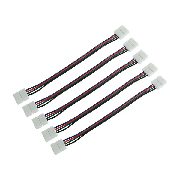 10mm 4-Pin RGB Light Strip Dual-Connector Cable