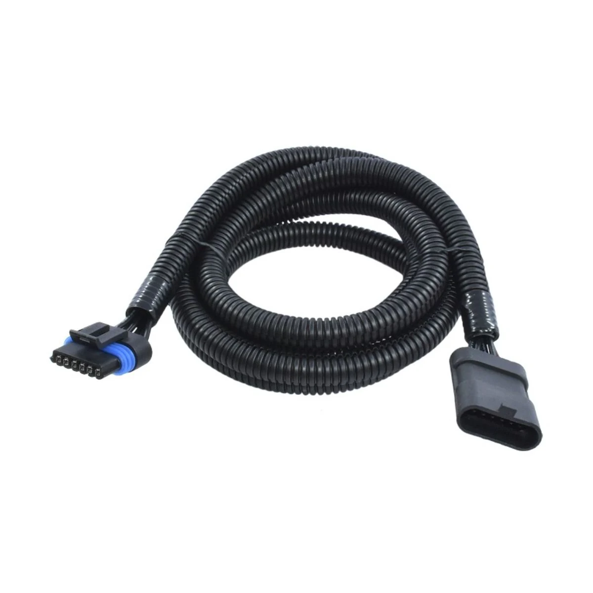Construction close-up of 12162261 to 282108-1 Corrugated-Conduit Adapter Harness