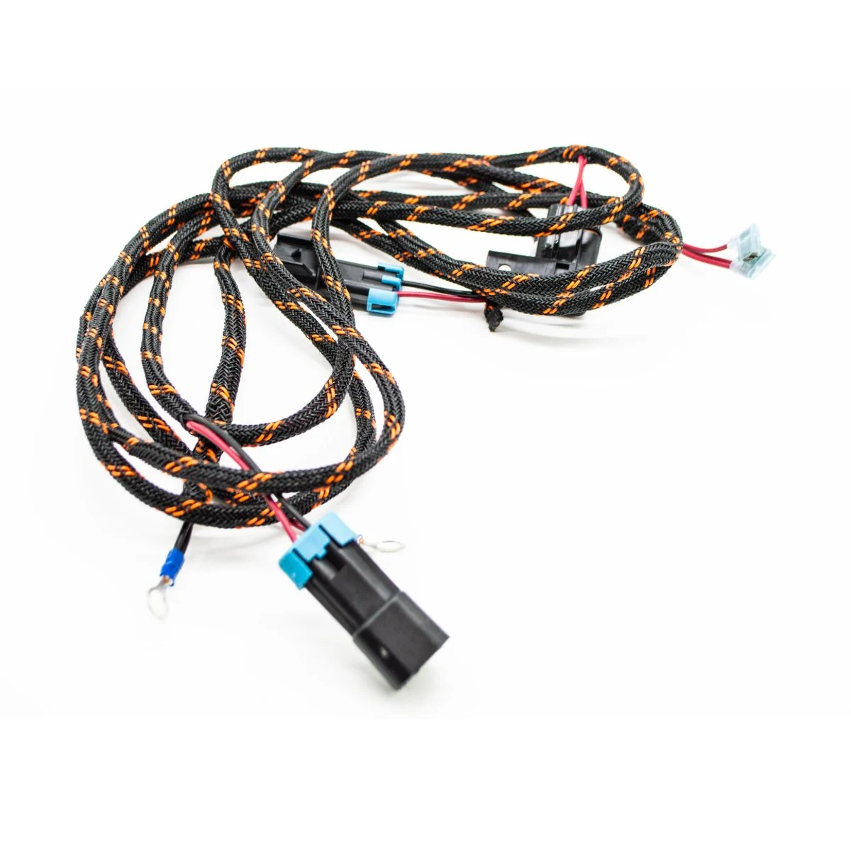 Patterned Braided Sleeve Lighting Wiring Harness