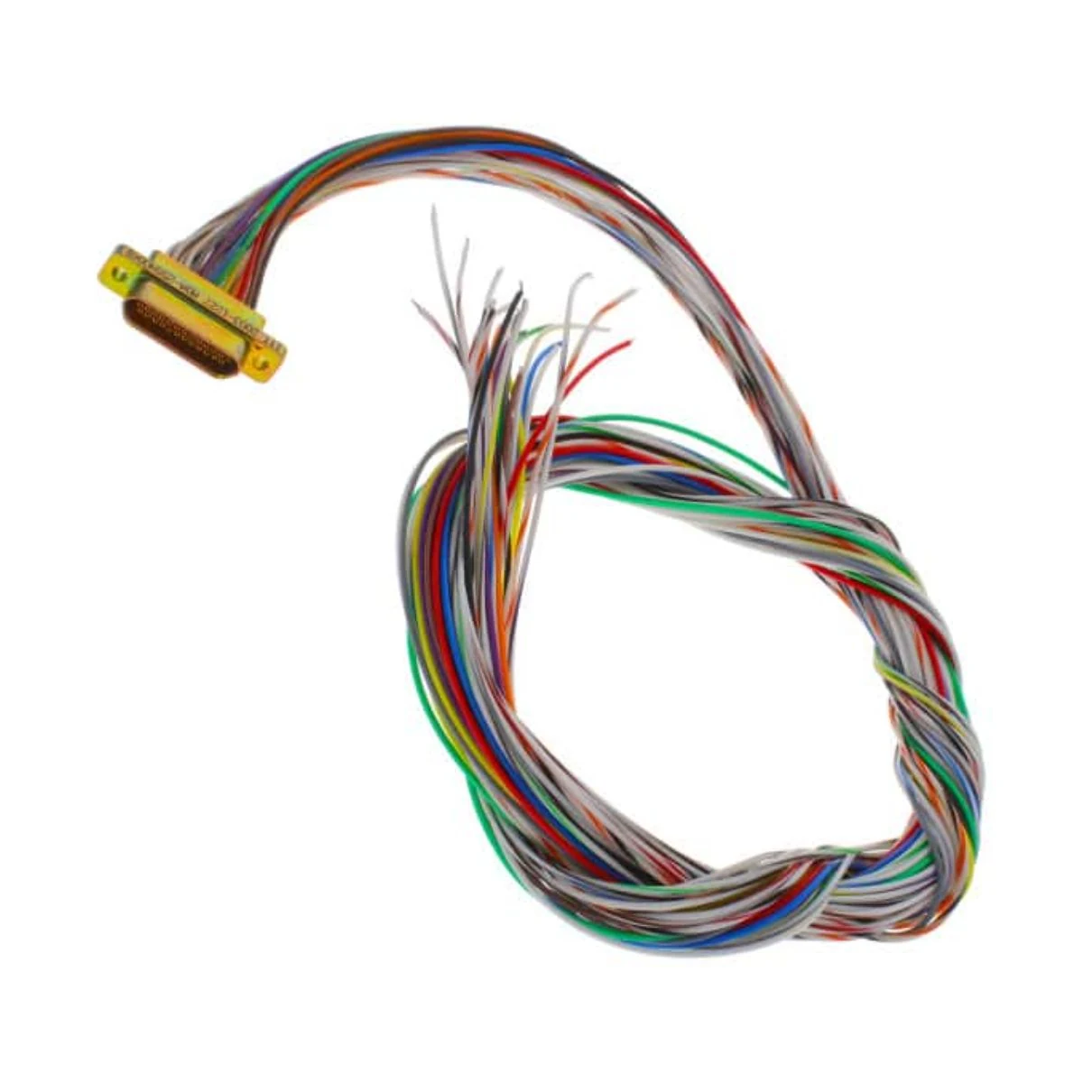 Metal-shell Micro-D open-end pigtail harness