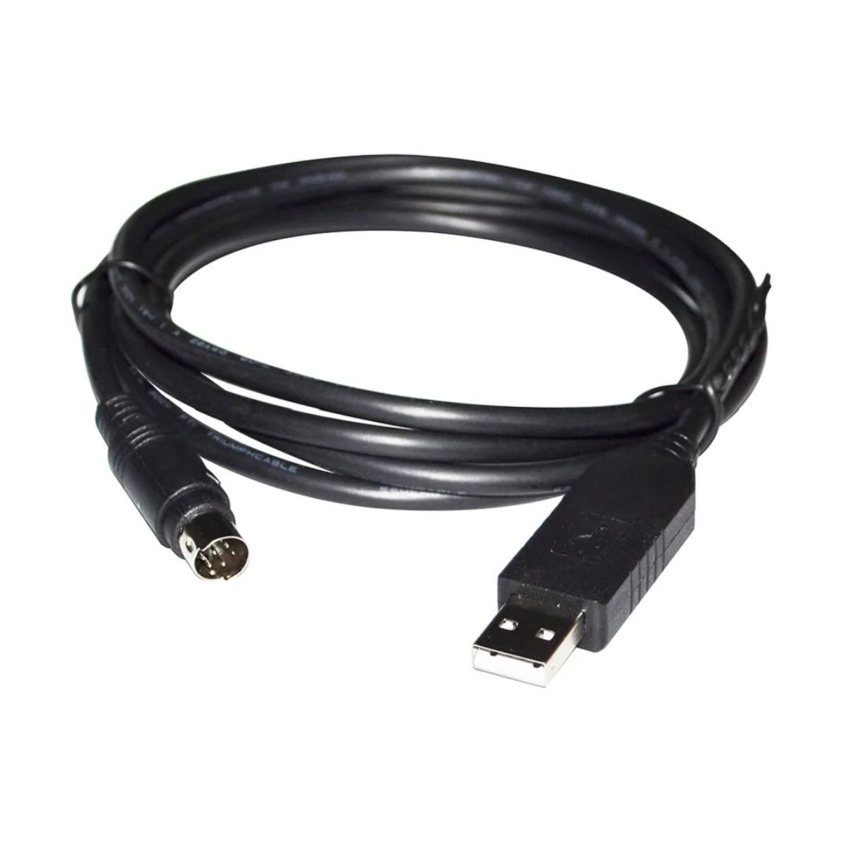 Construction close-up of USB to Mini-DIN 8-Pin Programming Harness