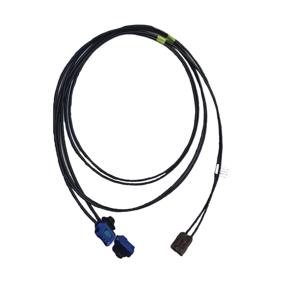 Construction close-up of FAKRA Connector Branch Coaxial Cable