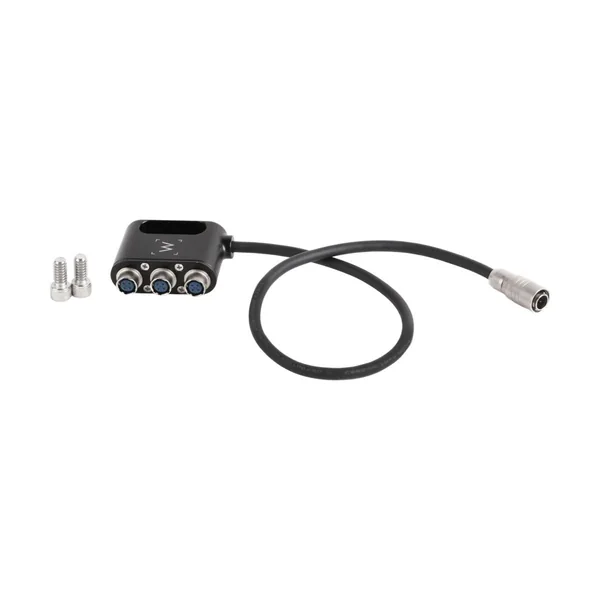 4-Pin Circular Connector to 3-Way D-Tap Power Distribution Harness
