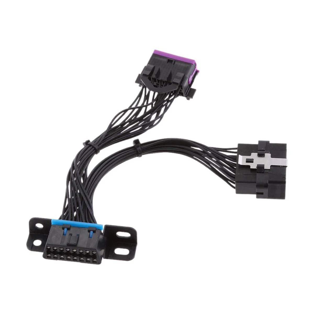 Construction close-up of OBD-II to Panel Connector Y-Branch Diagnostic Harness