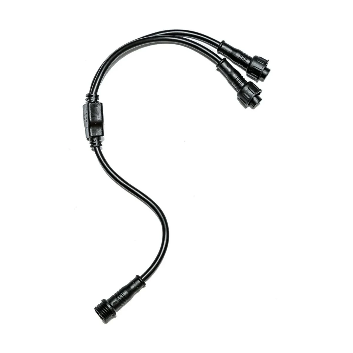 Construction close-up of 5150 Whips 2-Branch Y-Branch Adapter Harness