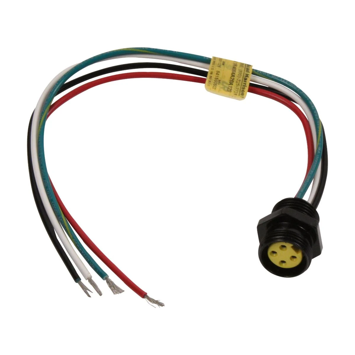 Construction close-up of 4-Position Circular Socket Pigtail