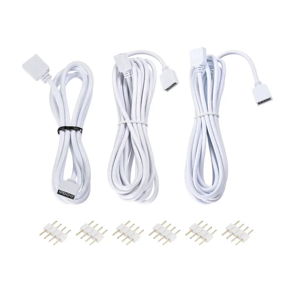 4-Pin 10mm RGB Light Strip Extension Cable Assembly