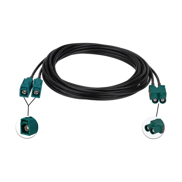 Fakra Dual-Port Long-Lead Antenna Branch Harness