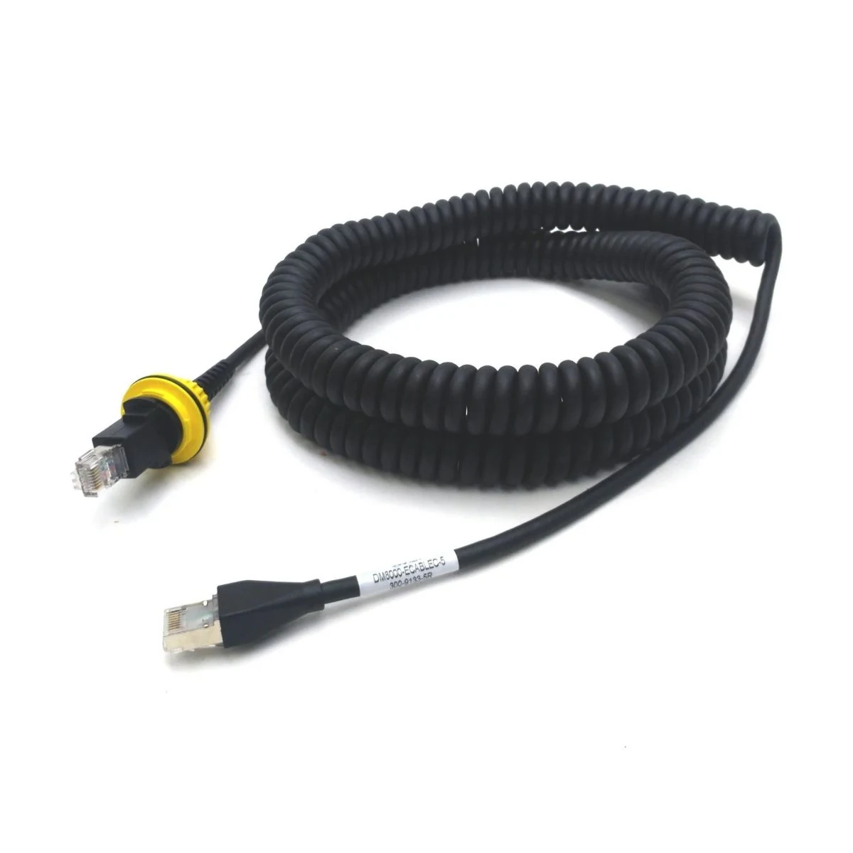 Construction close-up of Circular Connector to RJ45 Network Harness