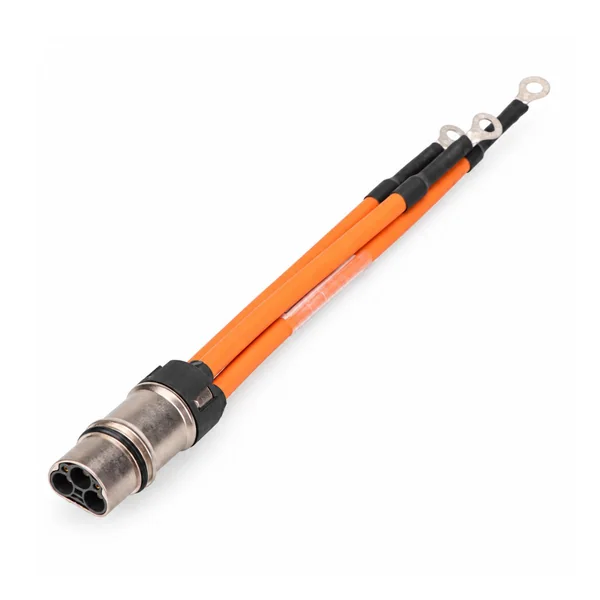 Circular Main Plug to Triple Ring-Terminal Orange Harness