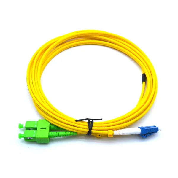 2-Core LC to SC Fiber Patch Cable