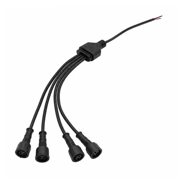 4-Pin Circular Connector 4-Way Branch Pigtail