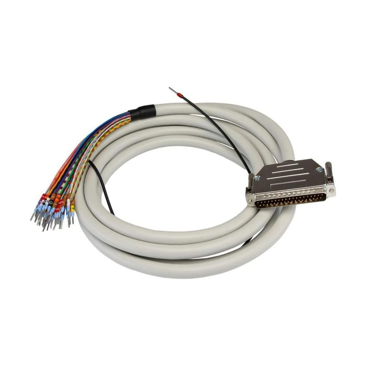 Construction close-up of Rectangular Connector Multi-Core Terminated Harness
