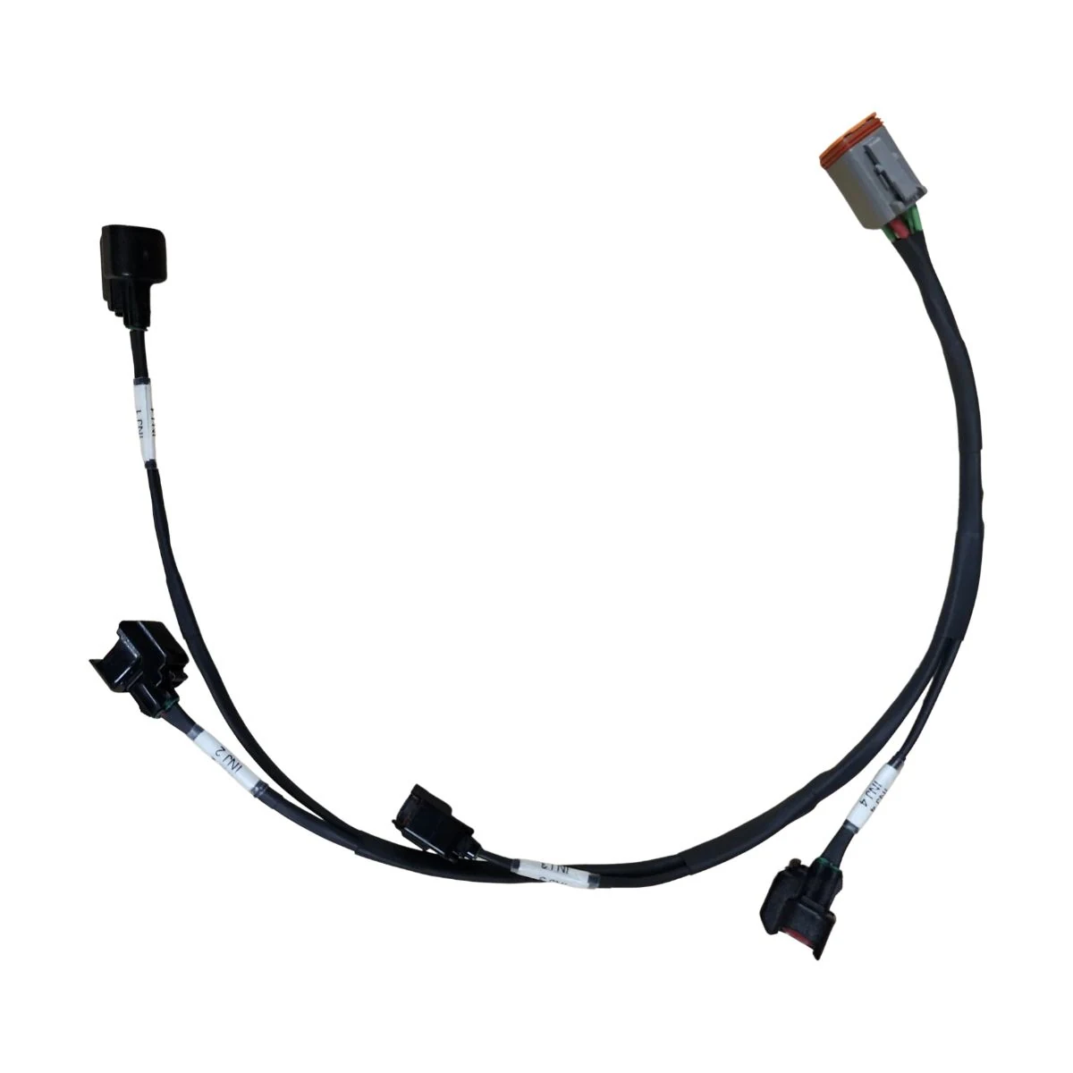 Construction close-up of 4-Port Fuel Injector Short-Branch Harness