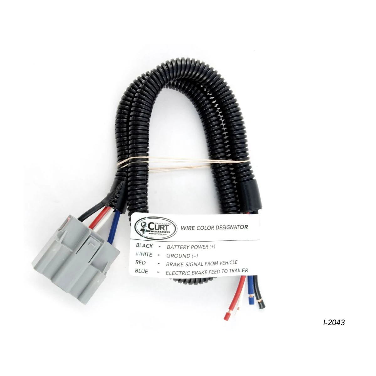 Construction close-up of Trailer Brake Controller 4-Wire Plug Pigtail